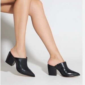 Schutz Zarly Leather Western Mules